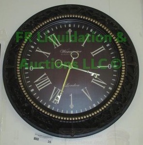 lot 35 image: Westminster clock company elegant wall clock