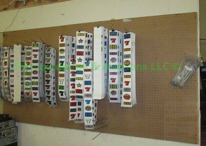 lot 40 image: Peg board plus peg hooks, contents not included
