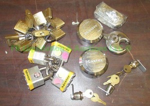 lot 108 image: Brinks and other brands Assorted pad locks some with and without keys