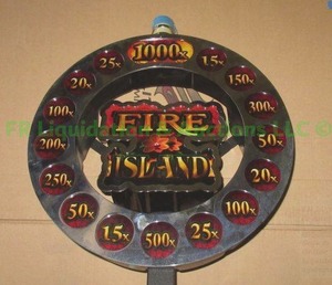 lot 63 image: Fire Island slot machine illuminated topper