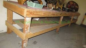 lot 68 image: Heavy duty custom built low rise display table