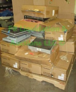 lot 145 image: Assorted LCD display and touch screens pallet full, generous quantity