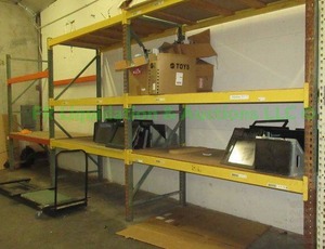 lot 193 image: three section pallet racking