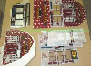 lot 179 image: Texas longhorns Hook em horns slot machine display glass