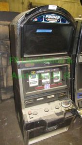 lot 187 image: Bally Power Progressive wild rose mechanical roller slot machine
