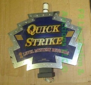 lot 214 image: Quick Strike illuminated slot machine topper