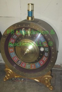 lot 217 image: Roulette wheel slot machine topper