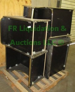 lot 222 image: Slot machine riser cabinets