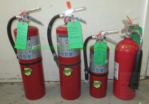 lot 253 image: Fire extinguishers current certified