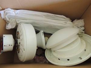 lot 76 image: 44 Ceiling fans x3 used but still work great