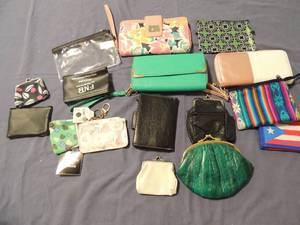 lot 136 image: Womens wallets all sizes plus coin purses