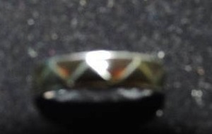lot 230 image: Mood ring band size 9.5 with mood explanation chart. VERY nice