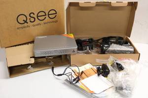 lot 2 image: Q-See 500GB Security Camera System w 2 Camera Model QT5440