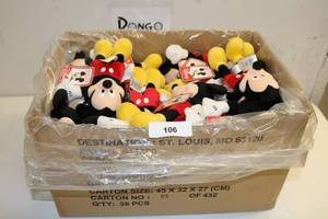 lot 106 image: Mickey Mouse Plush Box Lot