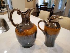 lot 53 image: Pair of Ceramic Pitchers