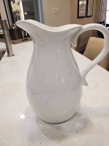 lot 64 image: Threshold White Porcelain Pitcher