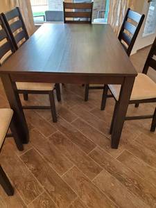 lot 72 image: Rokane Dining Table by Ashley Furniture