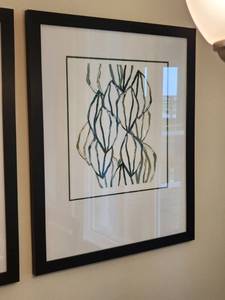 lot 78 image: Signed & Framed Art Seed Vessels