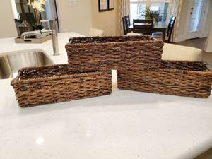 lot 52 image: Three Wicker Baskets