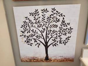 lot 106 image: Tree Print on Canvas