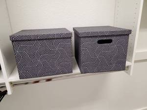 lot 152 image: Two Lidded File Bins