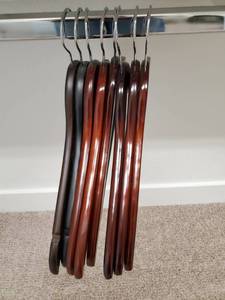lot 155 image: 8 Wood Hangers