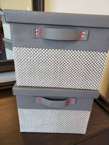lot 169 image: Pair of Lidded Storage Boxes