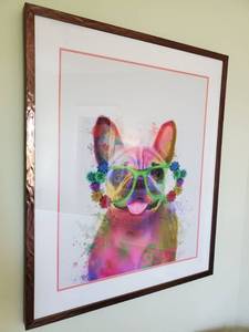lot 175 image: Framed Print with Glass Fab Funky