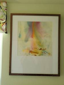 lot 188 image: Framed Print with Glass Paster Presenve