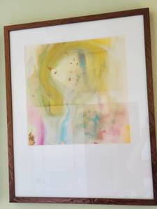 lot 189 image: Framed Print with Glass Paster Presenve