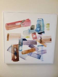 lot 191 image: Framed Print on Canvas