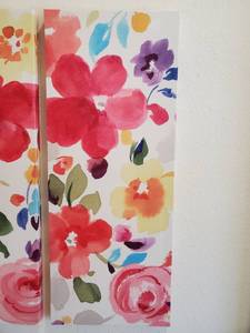 lot 196 image: Floral Art on Canvas