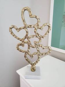 lot 200 image: Heart Sculpture on Marble Base