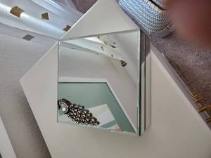 lot 201 image: Mirrored Box with Peacock