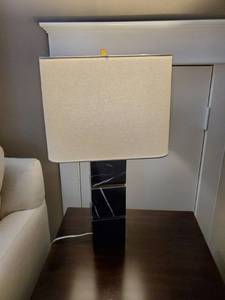lot 242 image: Uma Marble & Metal Table Lamp