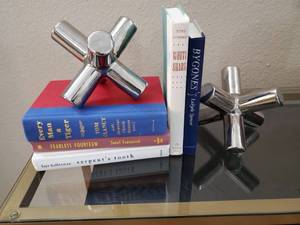 lot 245 image: Pair of Silver Ceramic Jack & 5 Books