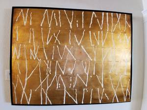 lot 253 image: Framed Metallic Giclee on Canvas