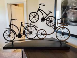 lot 254 image: Metal Bike Sculpture