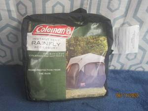 lot 3 image: COLEMANT &nbsp INSTANT TENT ACCESSORY RAIN FLY&nbsp- FITS 8FT X 7 FT &nbsp ( 4 PERSON )