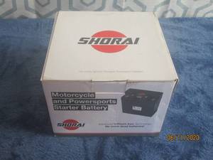 lot 12 image: SHORAI MOTORCYCLE AND POWER SPORT STARTER BATTERY&nbsp