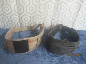 lot 18 image: TOTAL OF 2 BATTLE BETTY BELTS&nbsp&nbsp- EBERLESTOCK&nbsp- VIKING TACTICS