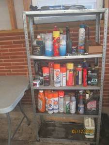 lot 27 image: 5 SHELF METAL SHELVING UNIT&nbsp WITH&nbsp CONTENTS&nbsp&nbsp &nbsp -MUST TAKE ALL