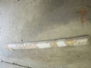 lot 75 image: MATCHSTICK BLIND WITH VALANCE 72 X 84