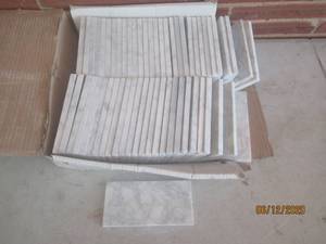 lot 78 image: CASA ANTICA WHITE MARBLE SLABS 3 X 6