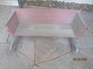 lot 128 image: MOUNTED WAGON BUGGY SEAT BENCH