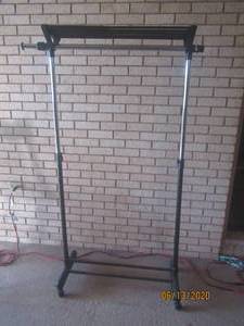 lot 156 image: ROLLING GARMENT RACK