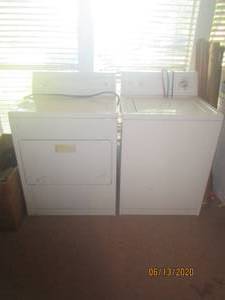 lot 158 image: KENMORE WASHER AND DRYER