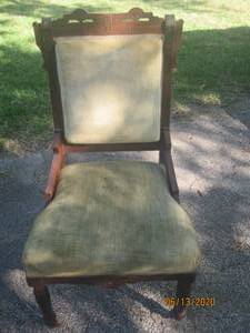 lot 167 image: LATE VICTORIAN EASTLAKE CHAIR WITH UPHOLSTERED SEAT