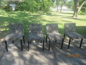 lot 170 image: IKEA NILS UPHOLSTERED LOW BACK CHAIRS, SET OF 4