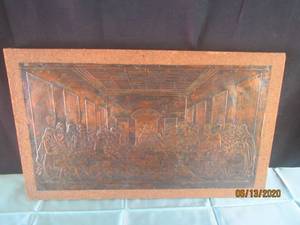 lot 182 image: COPPER PLATE ART - THE LAST SUPPER